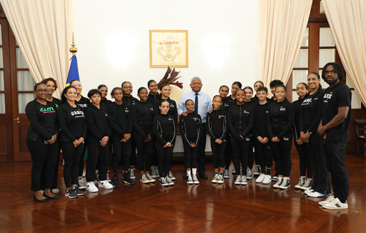 President of Seychelles Welcomes Young Dancers from Elite Dance and Fitness Studios