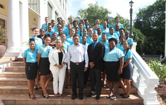 President Faure receives members of the Seychelles National Youth Assembly