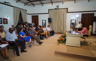 The President meets the Press during Third live Presidential Press Conference for 2019
