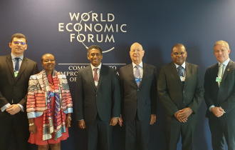 President Faure holds discussions with WEF Founder and Executive Chairperson