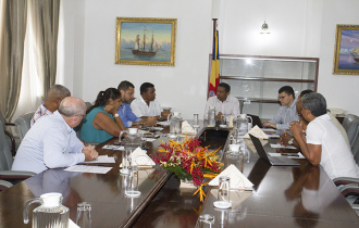 President Faure receives members of the La Digue Business Association