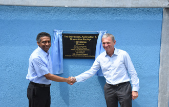 President Faure officially opens the Broodstock Acclimation and Quarantine Facility