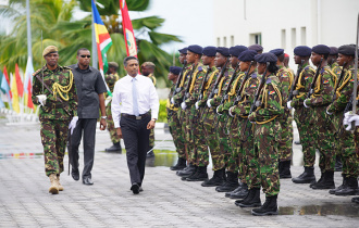 President Faure attends Defence Forces Day Parade