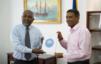 President Faure receives the Chairman and Commissioner of the Human Rights Commission