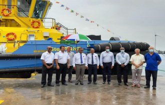 President Ramkalawan attends the inauguration ceremony of SPA’s new tug boat