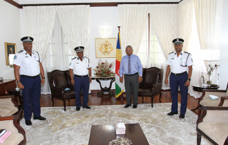 President Ramkalawan holds last meeting for 2020 with Commissioner of Police