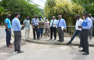 President Ramkalawan conducts follow up visit to areas affected by flooding