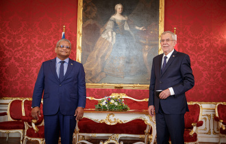 President Ramkalawan gets warm welcome in Austria
