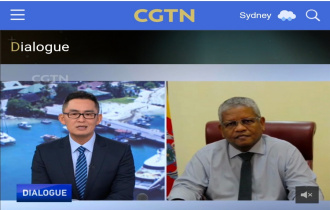 President Ramkalawan speaks to CGTN Dialogue