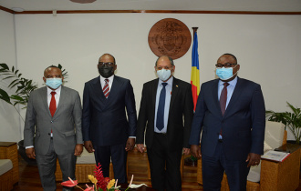 Le Vice-Président Afif reçoit l’Envoyé Spécial du Président Tshisekedi de la RDC