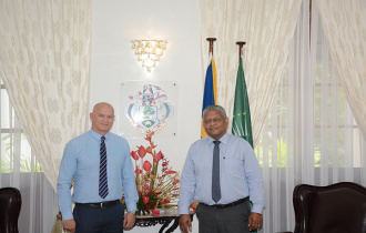 The President receives Mr Jean-Adam at State House