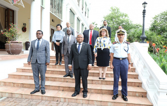 President Ramkalawan receives the new Director of Eastern Africa Standby Force