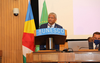 President Ramkalawan addresses UNESCO Africa Group