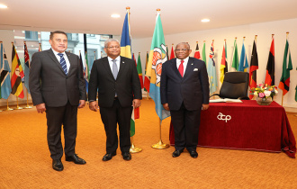 President Ramkalawan hold talks with the Secretary General of the OACPS