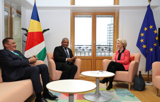 President Ramkalawan holds bilateral talks with the President of the European Commission