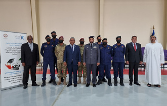 President visits group of Seychellois officers undergoing dog handler training in Abu Dhabi