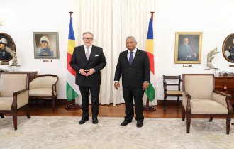The new Finnish Ambassador to Seychelles accredited