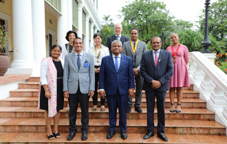 President Ramkalawan receives Rotary District Governor for the Indian Ocean Region