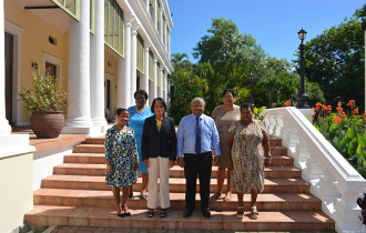 President Ramkalawan meets long-serving school librarians