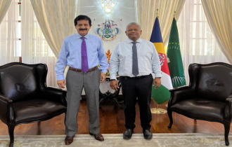 President receives Mr Ahmad Saeed for a farewell call