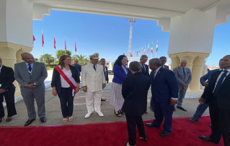 President Wavel Ramkalawan arrived in Tunis, the capital of Tunisia to attend the Eight Tokyo International Conference on African Development (TICAD 8)