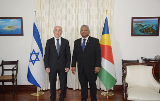 The new Ambassador of Israel to Seychelles accredited
