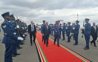 President Ramkalawan arrives in Kenya