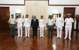 President Ramkalawan appoints new SDF Chief of Staff, Acting Commander of the Seychelles Coast Guard and promotes new officers