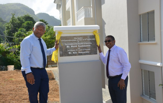 Vilaz Zanblon Estate in the Cascade district officially opened by President Ramkalawan and Minister Rangasamy