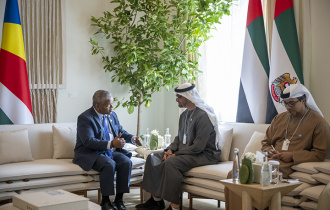 President Ramkalawan meets with UAE President at the World Government Summit 2023