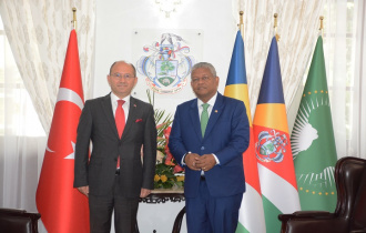 Seychelles President welcomed the accreditation of the new Turkish Ambassador