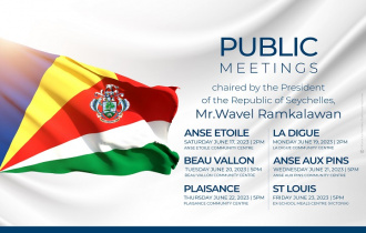 Public Meetings chaired by President Wavel Ramkalawan to resume on 17 June 2023