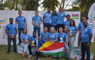 President Ramkalawan congratulates Seychelles team following participation at the 2023 Regional Sailing Championship