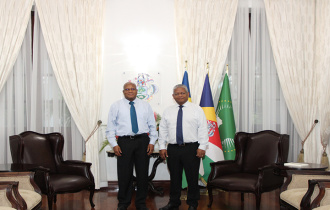 President Ramkalawan commends Ambassador Nourrice as he bids farewell