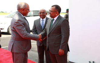 Vice President Afif arrives in Maldives to attend the inauguration of the new President
