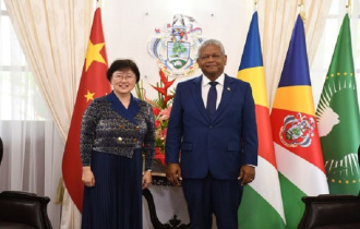 The new Chinese Ambassador to Seychelles accredited