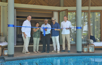 President Ramkalawan and First Lady attend the official opening of Seychelles Waldorf Astoria on Platte Island