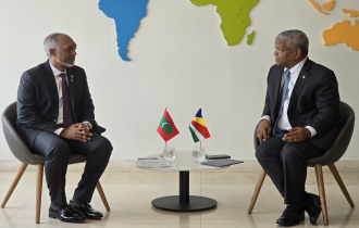 SIDS4: President Ramkalawan hold talks with President of Maldives