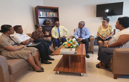 President Ramkalawan visits the Home Care Agency