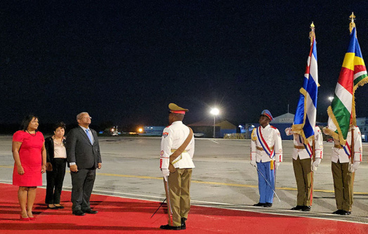 President Ramkalawan Arrives in Havana, Cuba for Official Visit