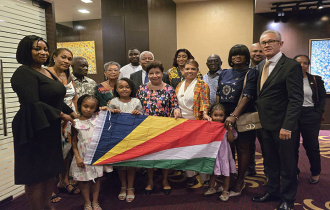 President Ramkalawan Engages with Seychellois Community in Ghana