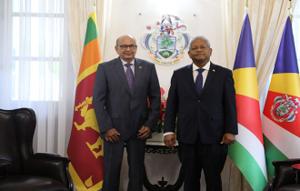 President Ramkalawan Bids Farewell to Sri Lankan High Commissioner