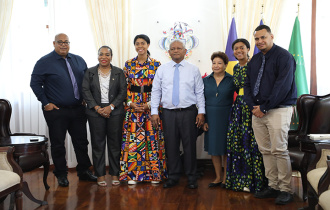 Young Advocate and Nobel Prize Nominee Zuriel Oduwole Meets President Ramkalawan