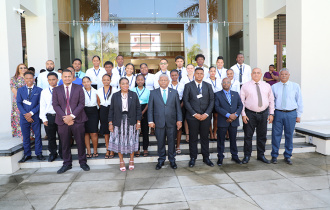 President Ramkalawan attends the Inauguration ceremony of the 20th Cohort of the Seychelles National Youth Assembly