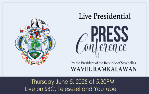 President Ramkalawan to hold live Presidential Press Conference