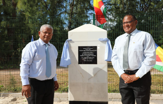 President Ramkalawan Attends Foundation Stone Laying Ceremony for New SPTC Depot on Praslin