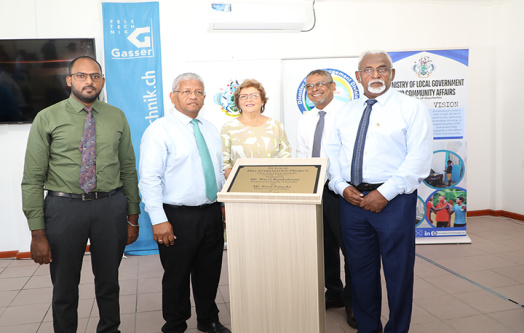 President Presides Over Official Handover of Landmark St. Louis Hill Stabilisation Project