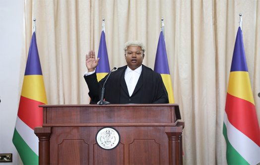 President Ramkalawan Presides Over Swearing-in of New Master of the Supreme Court