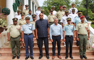President Herminie Presides Over Seychelles Defence Forces Annual Promotion Ceremony
