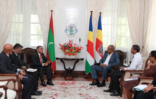 Maldives High Commissioner Presents Credentials to President Herminie
